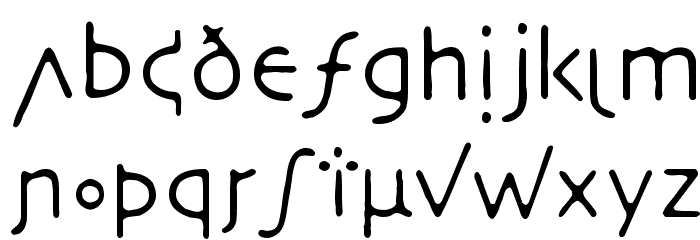 NecroticTissue Font LOWERCASE