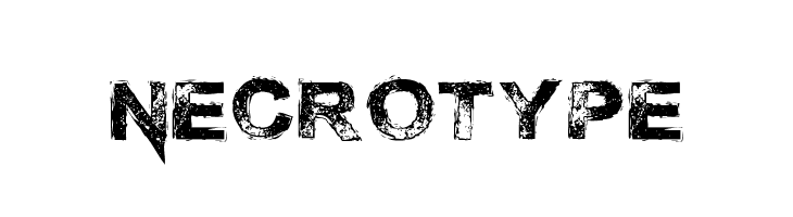 Necrotype  font caratteri gratis