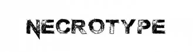 Necrotype  Frei Schriftart Herunterladen