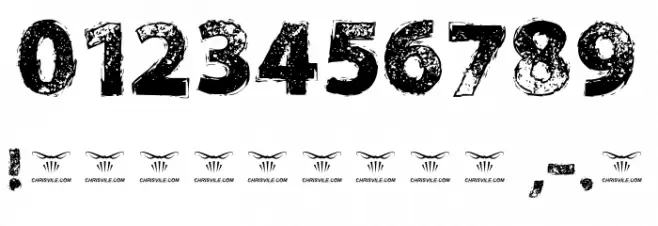 Necrotype Font OTHER CHARS