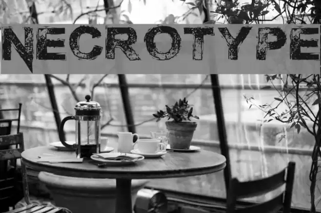 Necrotype Font examples
