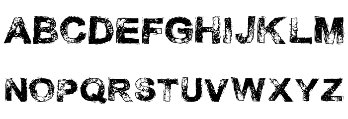 Necrotype Font LOWERCASE