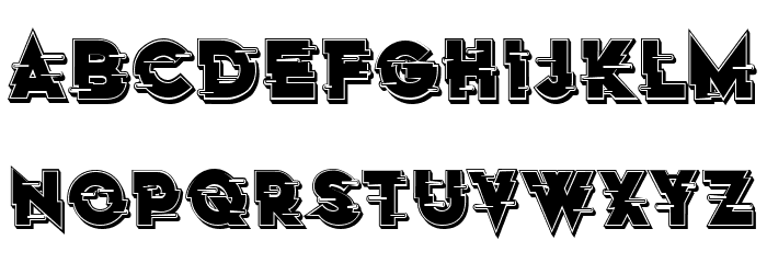 Nectar 3D Regular Font OTHER CHARS