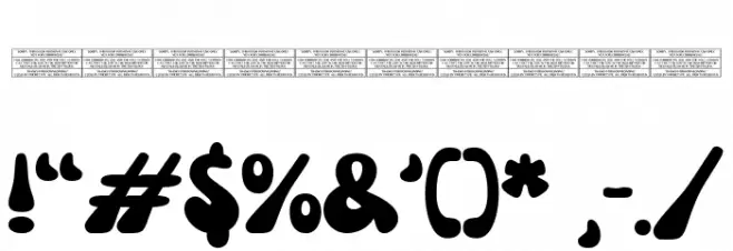 Nectarine DEMO Regular Font OTHER CHARS