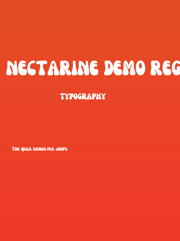 Nectarine DEMO Regular Poster