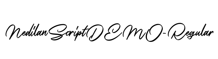 NedilanScriptDEMO-Regular  font caratteri gratis