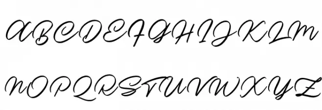 NedilanScriptDEMO-Regular Polices MAJUSCULES
