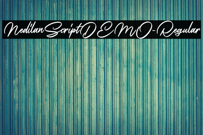 NedilanScriptDEMO-Regular Example 2