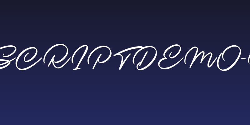 NedilanScriptDEMO-Regular Social Header