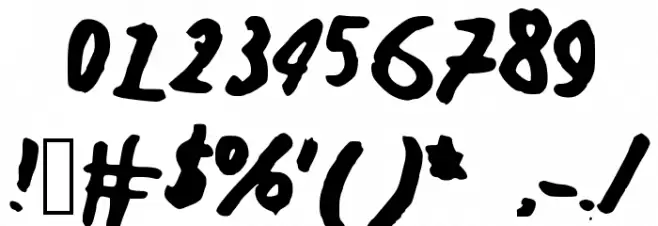 NedsWriting Font OTHER CHARS