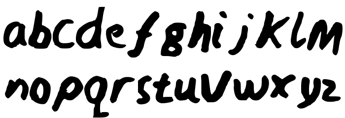NedsWriting Font LOWERCASE