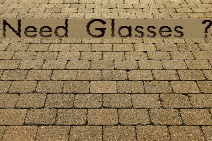 Need Glasses ? フォント examples