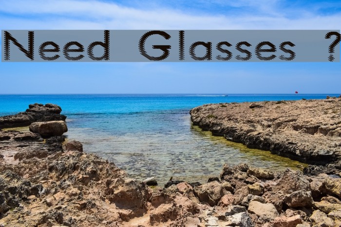 Need Glasses ? フォント examples