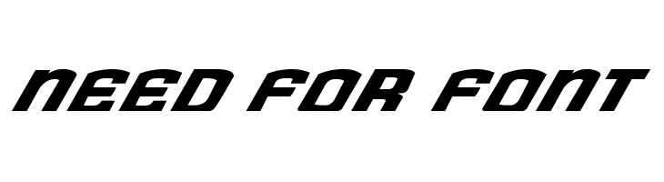 Need for Font  Fuentes Gratis Descargar