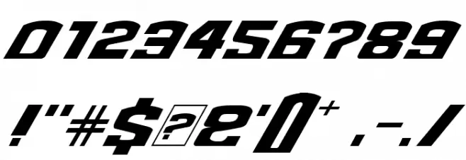 Need for Font Font OTHER CHARS