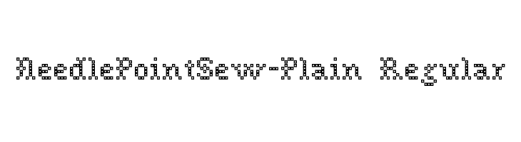 NeedlePointSew-Plain Regular  Free Fonts Download