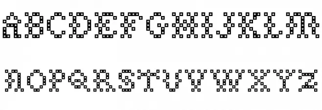 NeedlePointSew-Plain Regular 字体 大写