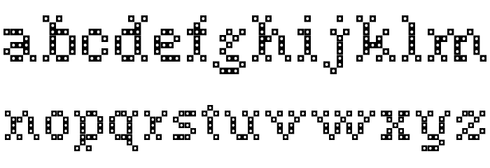 NeedlePointSew-Plain Regular Font LOWERCASE