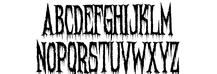 Needleteeth Creepy Font LOWERCASE