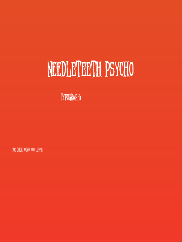 Needleteeth Psycho Poster