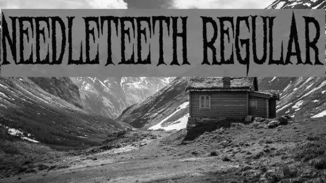 Needleteeth Regular Font examples