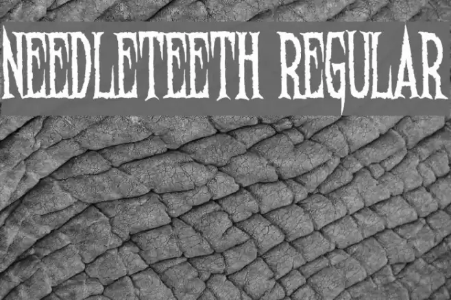Needleteeth Regular Font examples