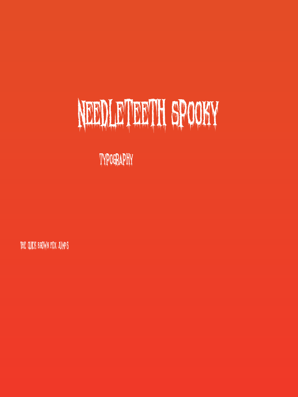 Needleteeth Spooky Poster