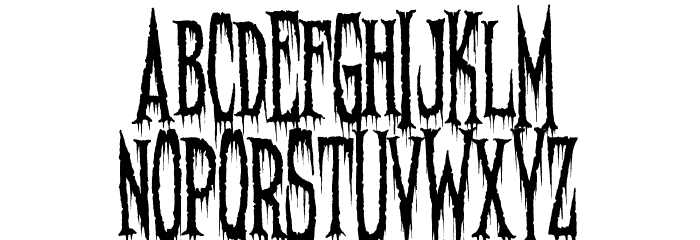 Needleteeth Spooky Font LOWERCASE