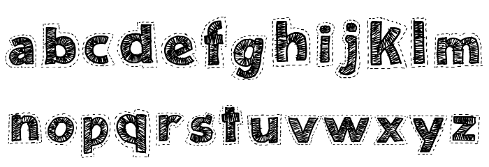 Needlework Good Font LOWERCASE