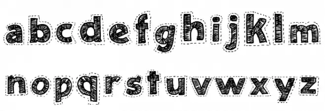 Needlework Good Font LOWERCASE