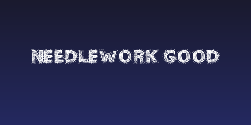 Needlework Good Social Header