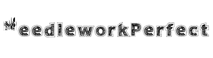 Needlework Perfect  les polices de caractères gratuit tlcharger