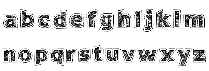 Needlework Perfect Font LOWERCASE