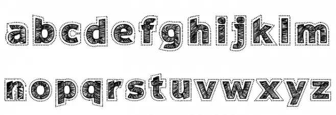 Needlework Perfect फ़ॉन्ट लोअरकेस