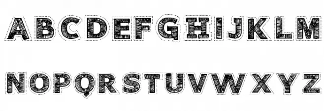 Needlework Perfect 字体 大写
