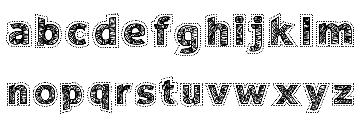 Needlework Perfect Font LOWERCASE
