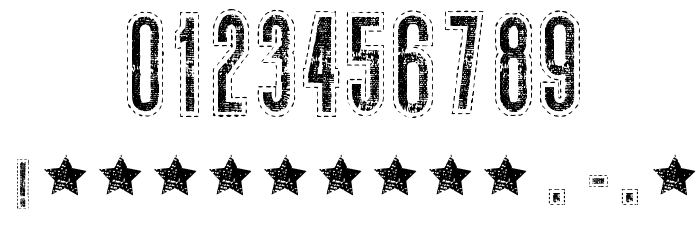 Needlework US Font OTHER CHARS