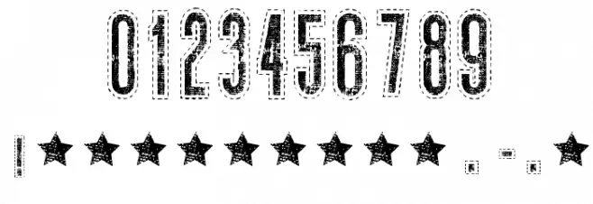 Needlework US Font OTHER CHARS