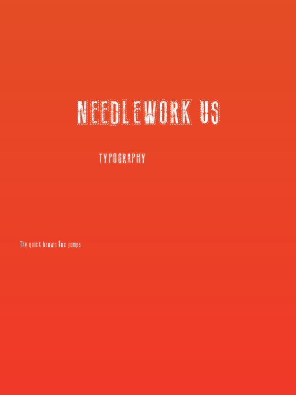 Needlework US Poster