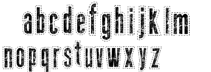 Needlework US Font LOWERCASE