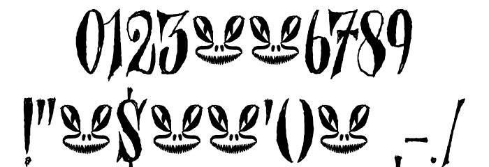 Nefarious DEMO Regular Font OTHER CHARS