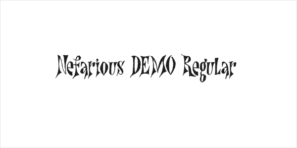 Nefarious DEMO Regular Logo