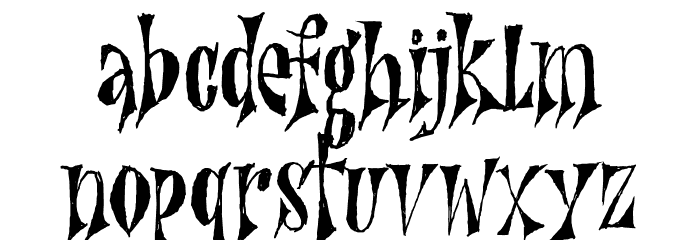 Nefarious DEMO Regular Font LOWERCASE