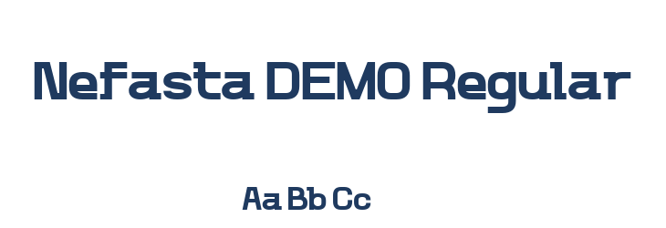 Nefasta DEMO Regular Font Preview