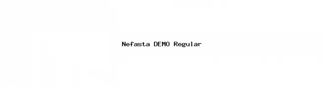 Nefasta DEMO Regular  नि: शुल्क फ़ॉन्ट्स डाउनलोड