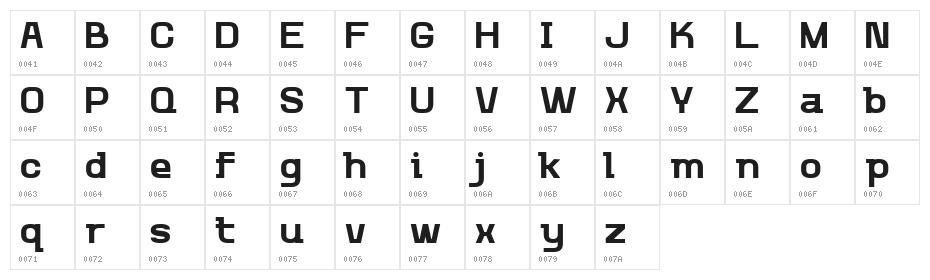 Nefasta DEMO Regular Character Map
