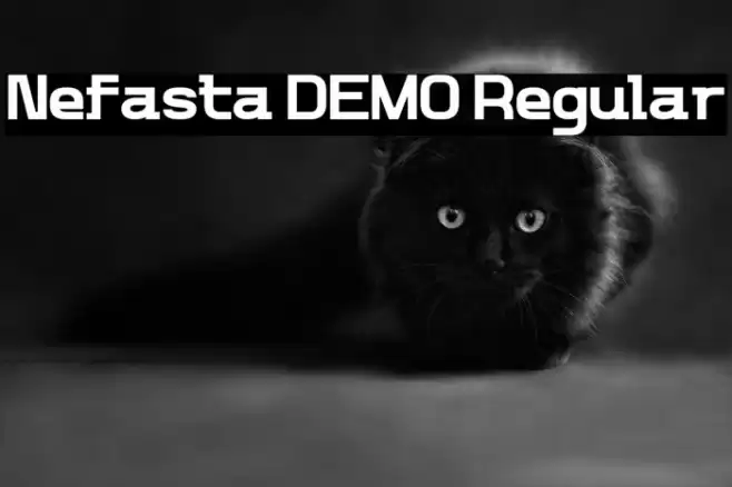 Nefasta DEMO Regular Font examples