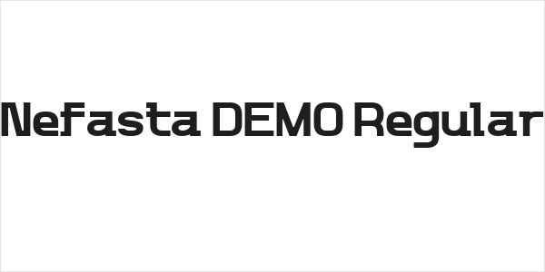 Nefasta DEMO Regular Logo