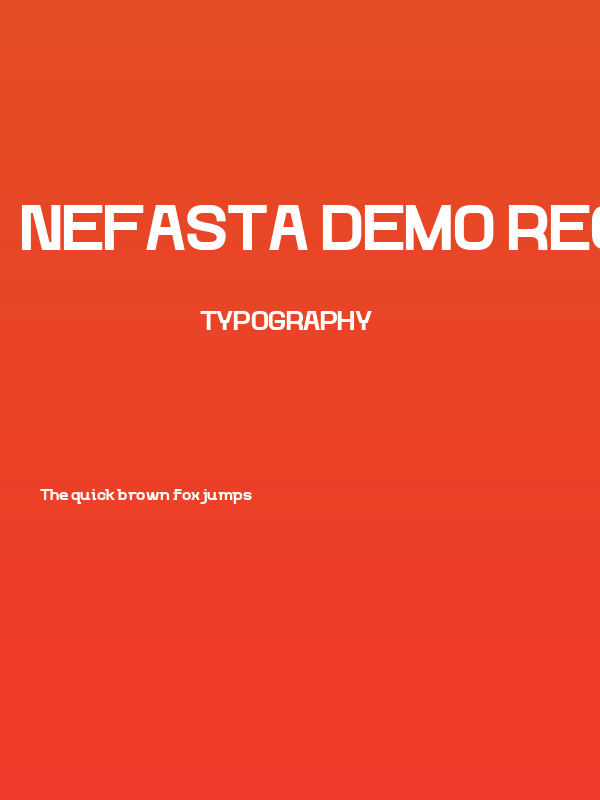 Nefasta DEMO Regular Poster
