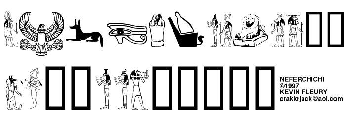 Neferchichi Font LOWERCASE